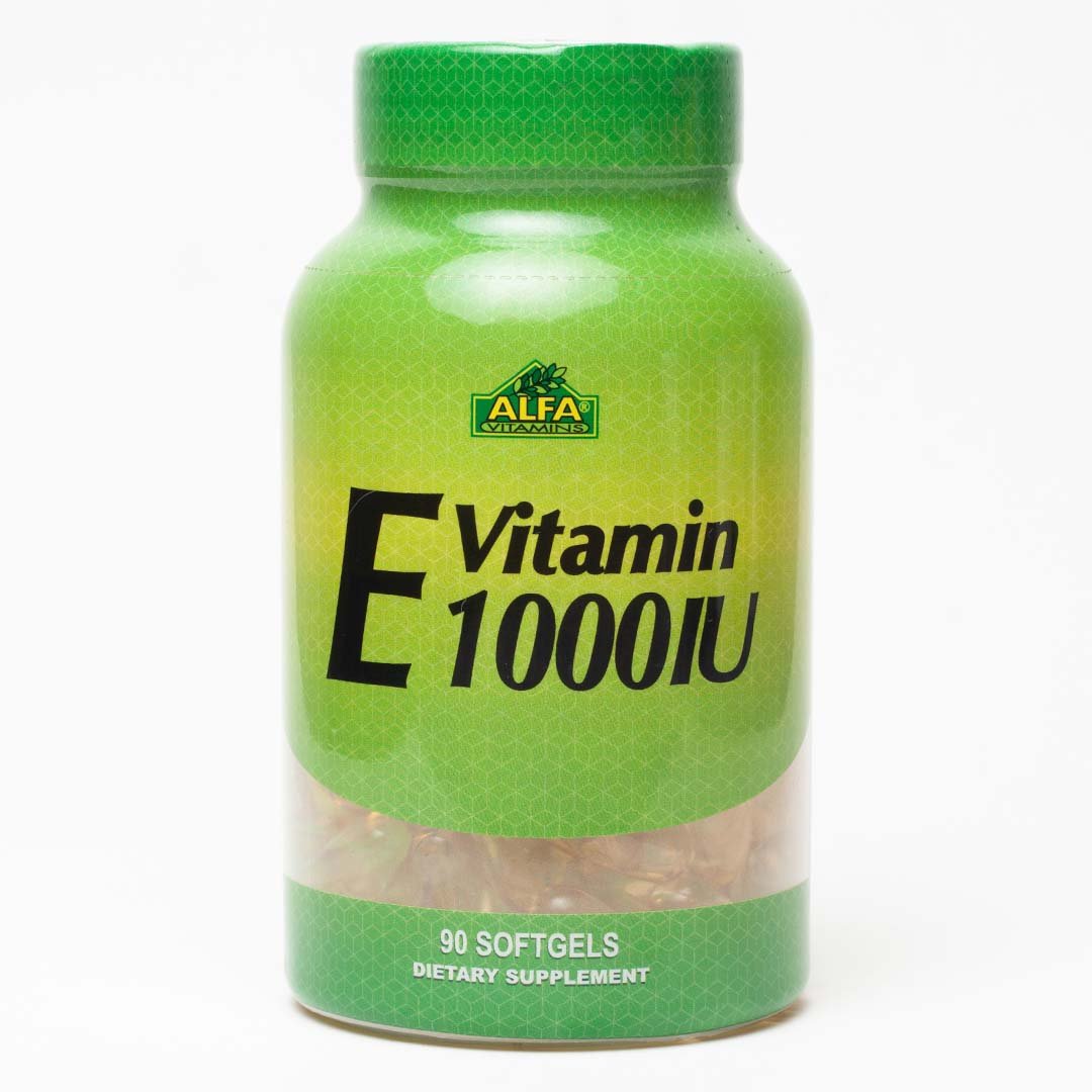 Vitamina E 1000 UI - 90 cápsulas blandas