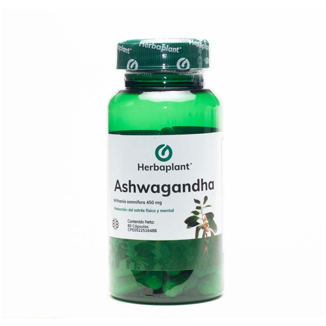 Ashwagandha 450 mg Herbaplant x 60 Cápsulas