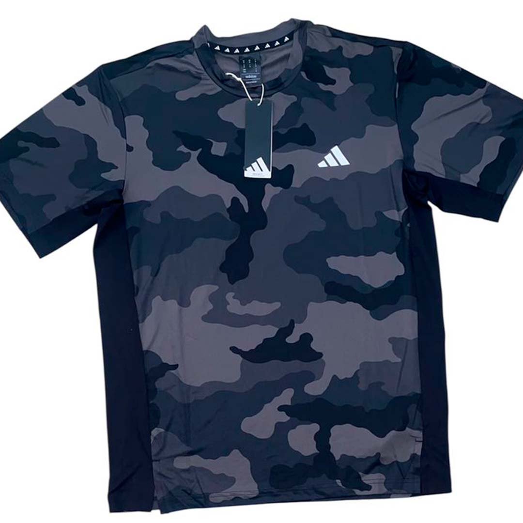 T-shirts Men Militar Negra Adidas Original Talla M